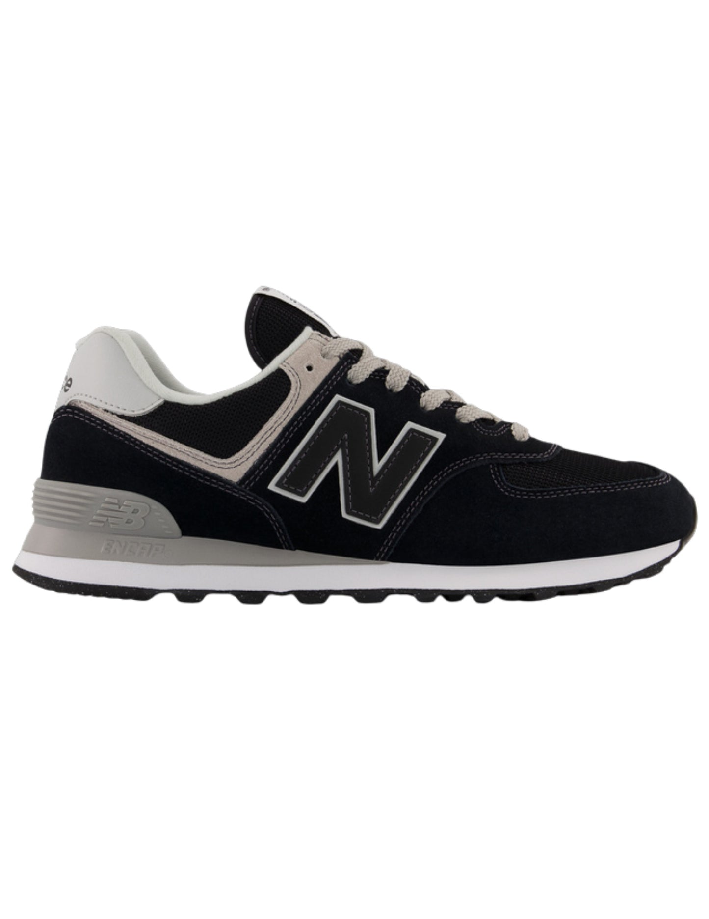 NEW BALANCE MENS 574 CORE SHOE CRYOVR (EVB) BLACK/WHITE