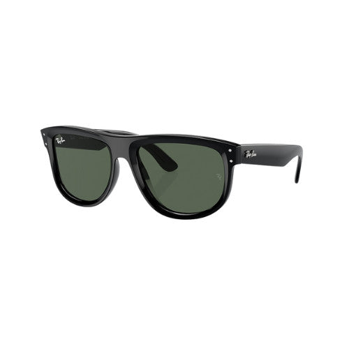 RAY-BAN BOYFRIEND  REVERSE SUNGLASSES BLACK w/ DARK GREEN