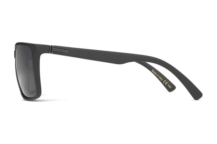 VONZIPPER LESMORE BLACK SATIN SUNGLASSES w/ GRY LENS