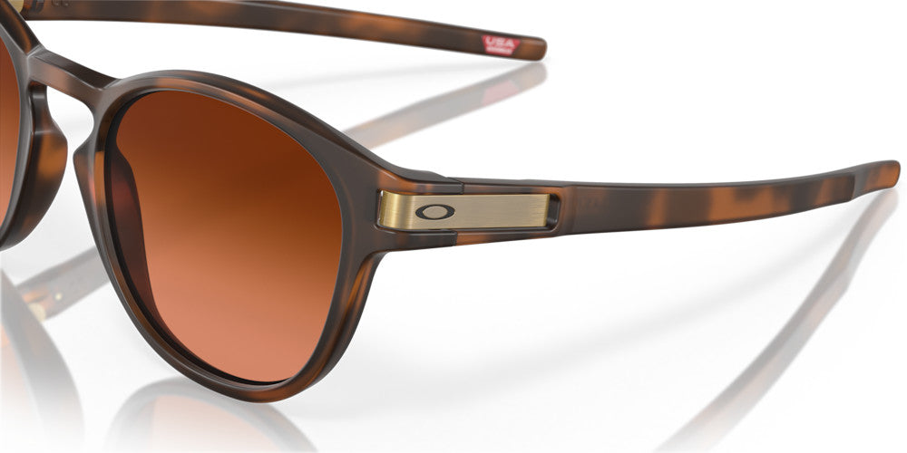 OAKLEY LATCH MATTE BROWN TORTOISE SUNGLASSES w/ PRIZM BRN GRAD LENS
