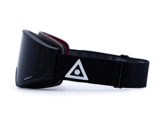 2026 ASHBURY A12 GGL BLACK TRIANGLE w/ DARK SMOKE LENS + YLW