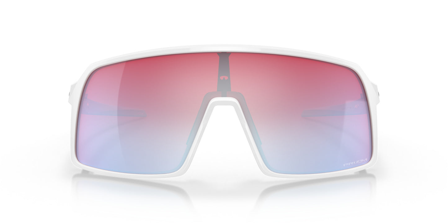 OAKLEY SUTRO POLISHED WHITE SUNGLASSES w/ PRIZM SNOW SAPP IRID LENS