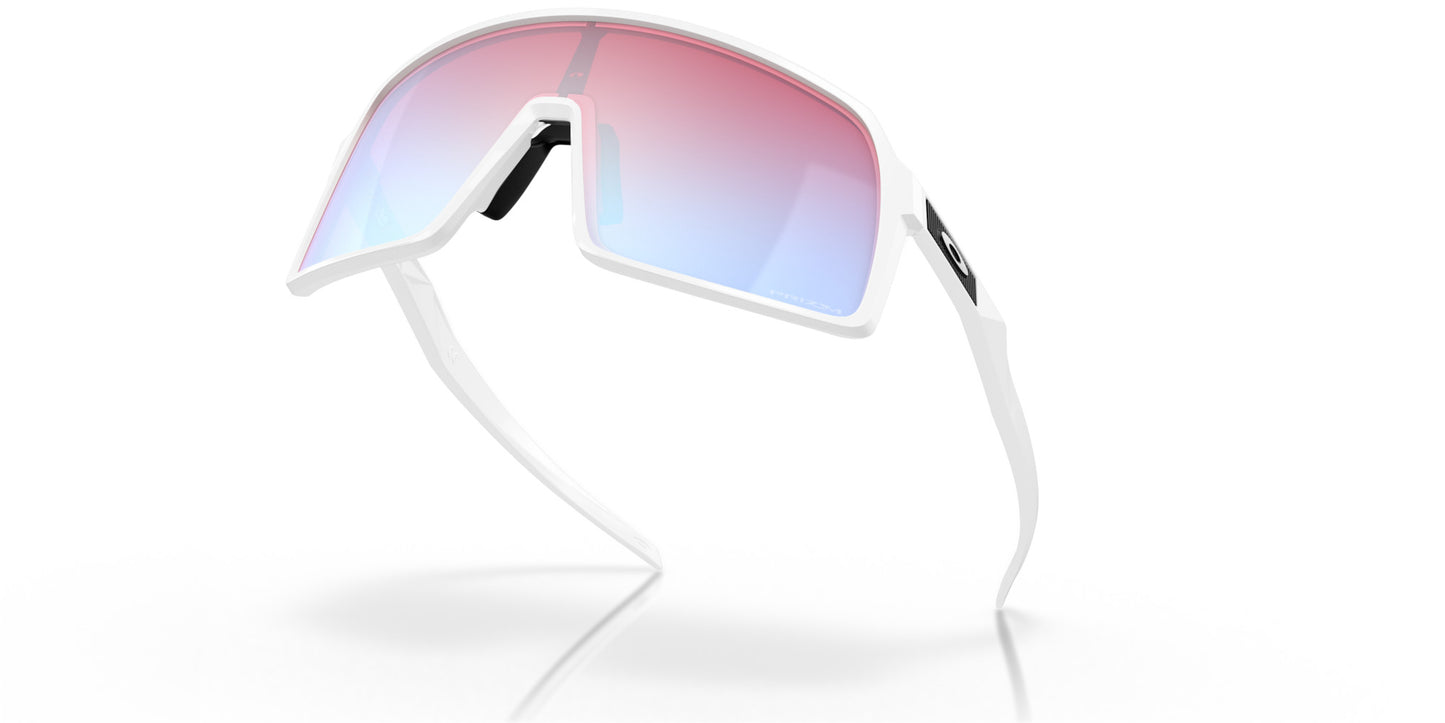 OAKLEY SUTRO POLISHED WHITE SUNGLASSES w/ PRIZM SNOW SAPP IRID LENS