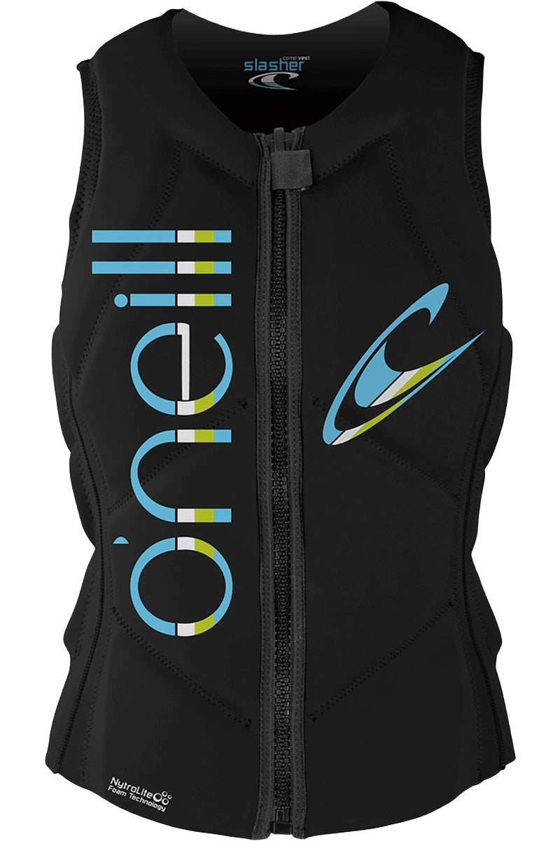 2023 O'NEILL WMNS SLASHER FULL-ZIP COMP VEST BLK/BLK