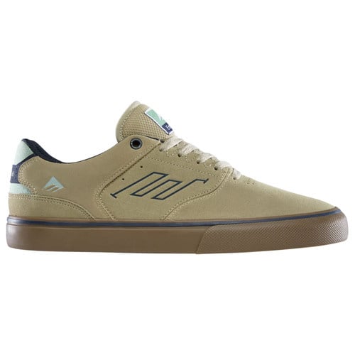 EMERICA MENS THE LOW VULC SHOE SP25 TAN/BLUE/GREEN