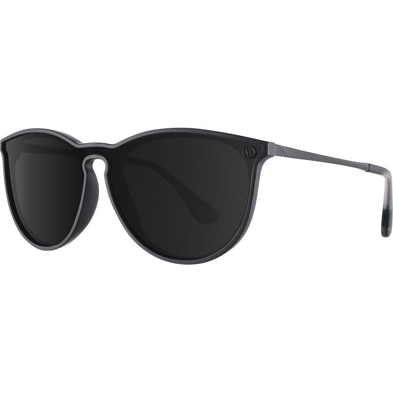 BLENDERS NORTH PARK X2 LEGEND BOUND SUNGLASSES SATIN BLACK w/ SMOKE PLR LENS