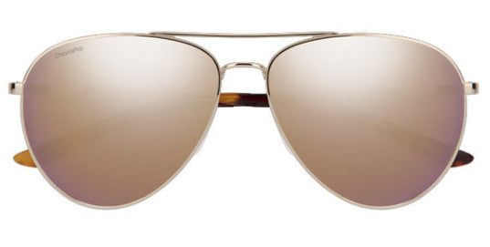 SMITH LAYBACK ROSE GOLD SUNGLASSES w/ CP PLR RS GLD