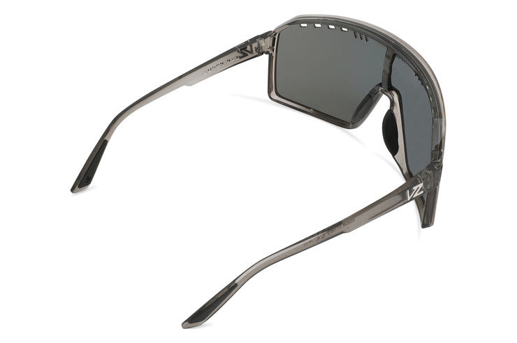 VONZIPPER SUPER RAD GREY TRANS SUNGLASSES w/ BLACK FIRE LENS