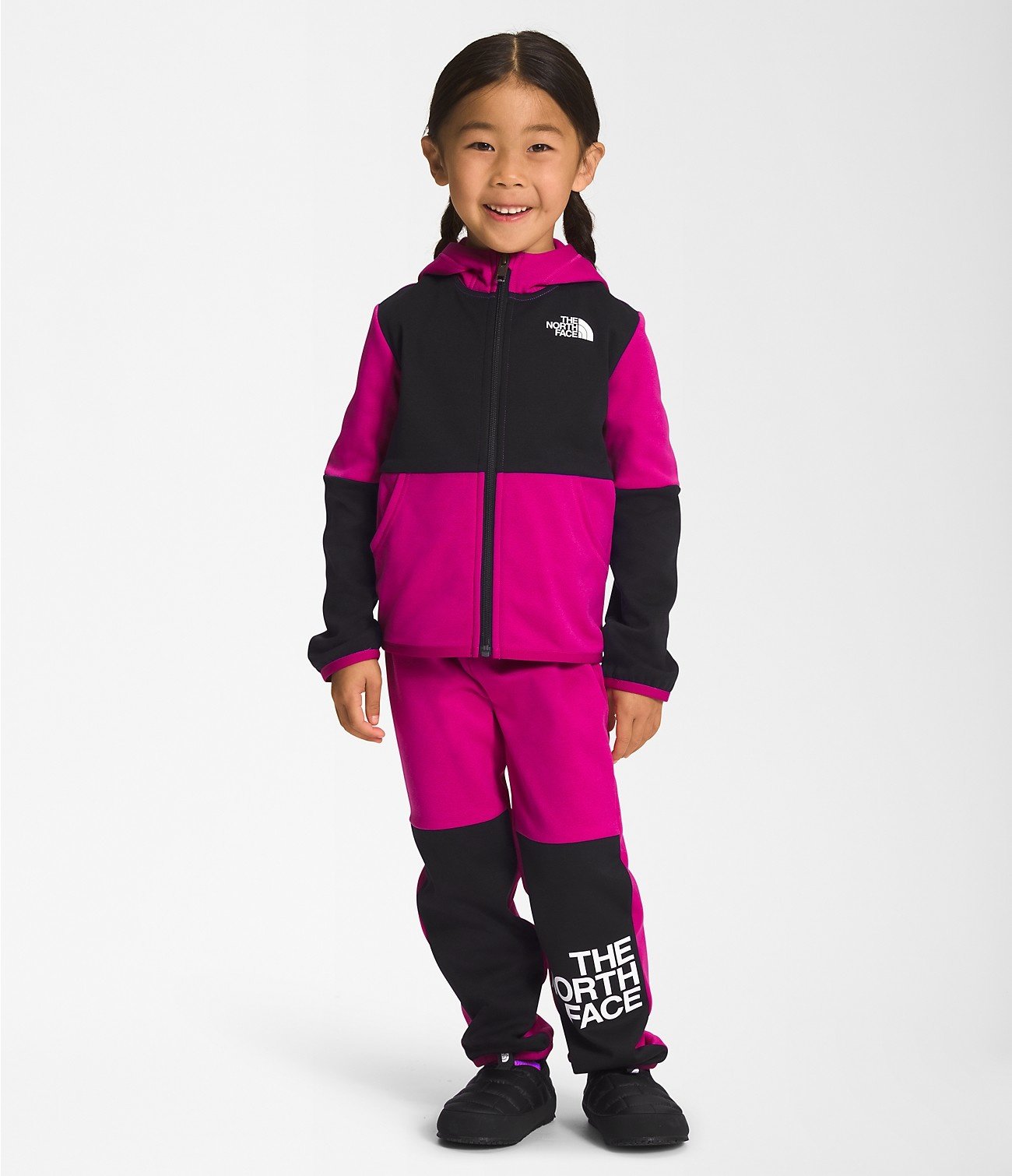 2023 TNF KIDS WINTER WARM FLEECE SET FUSHIA PINK