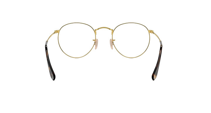 PLX RAY-BAN ROUND METAL SUNGLASSES ARISTA w/ POLAR CLEAR