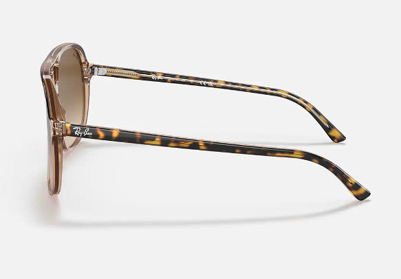 RAY-BAN BILL SUNGLASSES TRANSPARENT BROWN w/ CLEAR GRADIENT BR