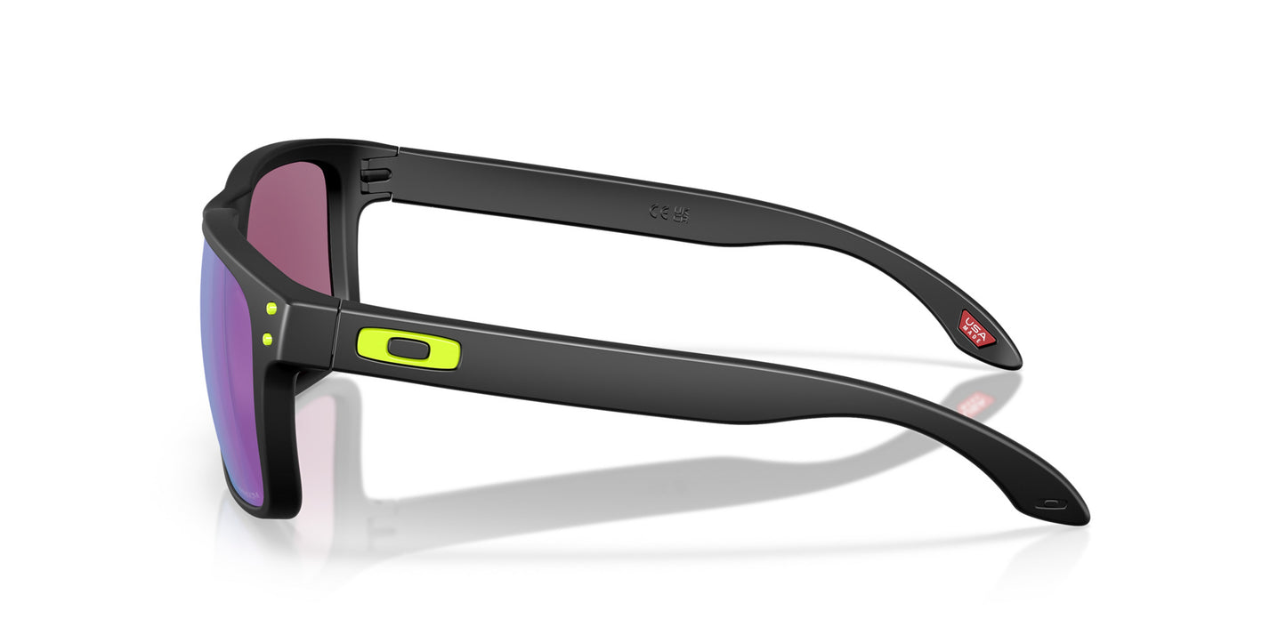 OAKLEY HOLBROOK MATTE BLACK SUNGLASSES  w/ PRIZM ROAD JADE PLR