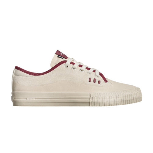 GLOBE MENS GILLETTE SHOES SP24 CREAM/POMEGRANATE