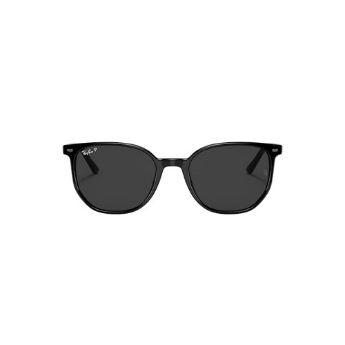 RAY-BAN ELLIOT SUNGLASSES BLACK w/ BLK PLR
