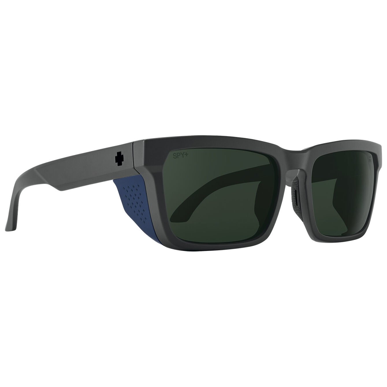 SPY HELM TECH MATTE DARK GRY SUNGLASSES w/ HAPPY GRY GRN