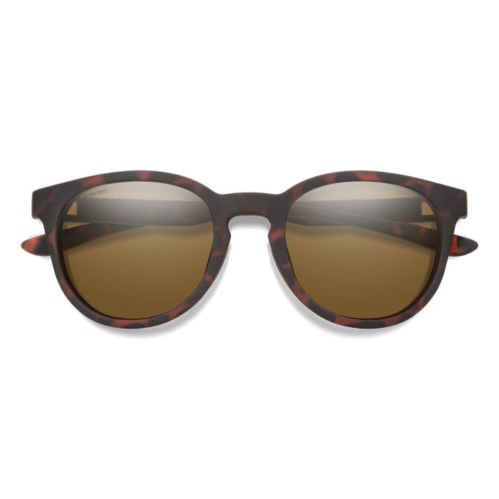 SMITH EASTBANK CORE MATTE TORT SUNGLASSES w/ PLR BRWN