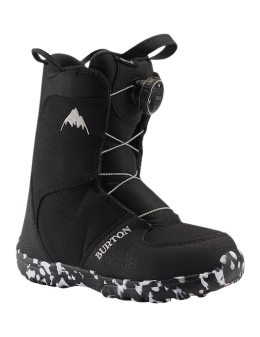 2023 BURTON KIDS GROM BOA SNOWBOARD BOOTS BLACK