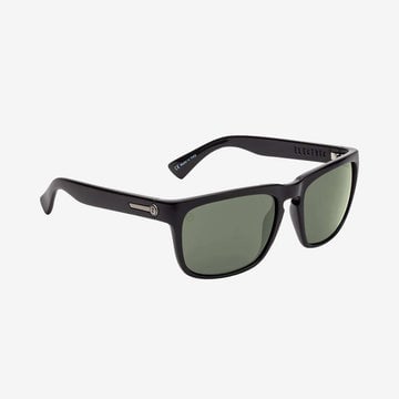 ELECTRIC KNOXVILLE GLOSS BLACK SUNGLASSES w/ GREY LENS