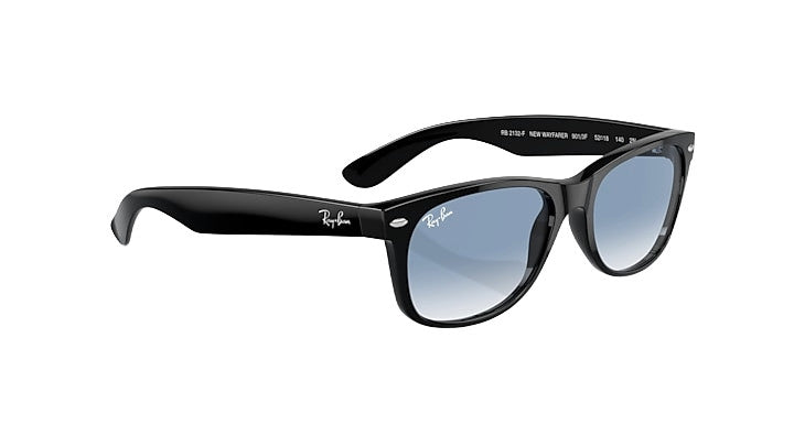 PLX RAY-BAN NEW WAYFARER SUNGLASSES BLACK/BLUE