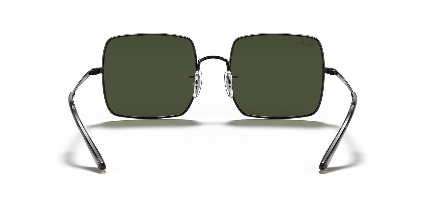RAY-BAN SQUARE 1971 SUNGLASSES BLACK w/ G-15 GRN