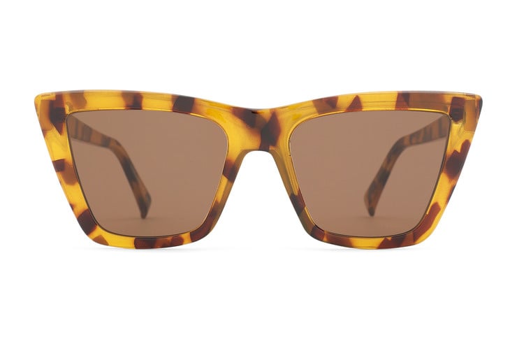 VONZIPPER STILETTA SPOTTED TORT SUNGLASSES w/ BRONZE LENS