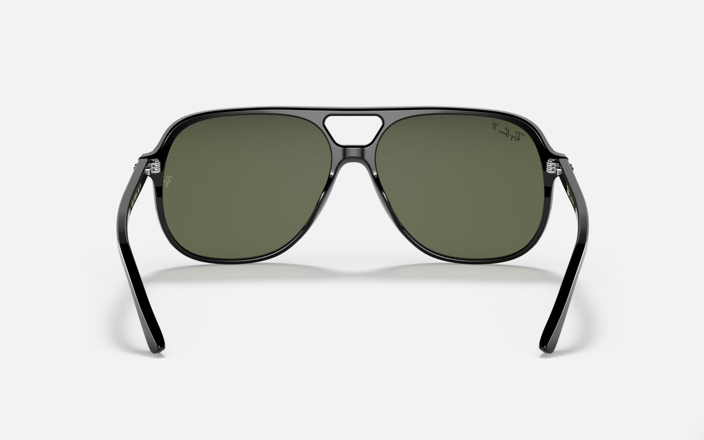 RAY-BAN BILL SUNGLASSES BLACK w/ G-15 PLR GRN