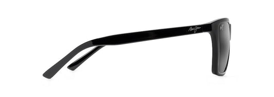 MAUI JIM CRUZEM GLOSS BLACK SUNGLASSES w/ NTRL GRY PLR LENS