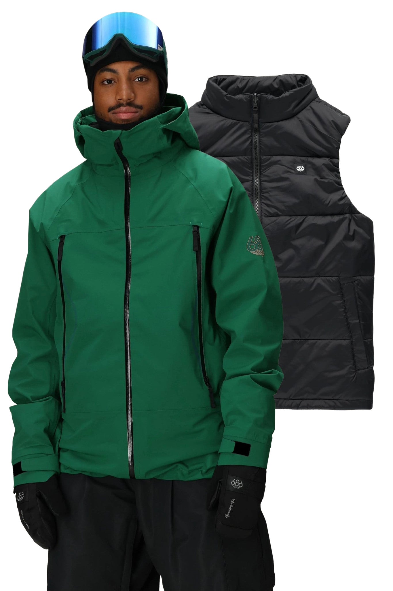 2026 686 SMARTY 3-IN-1 RODEO 3L JACKET EMRLD GRN