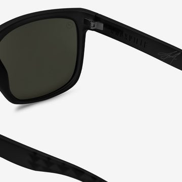 ELECTRIC KNOXVILLE XL JM MATTE BLACK SUNGLASSES w/ GRY PLR LENS