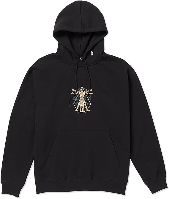 VOLCOM MENS UTOPIC PO HOODY FA23 BLACK