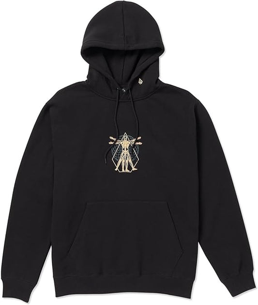 VOLCOM MENS UTOPIC PO HOODY FA23 BLACK