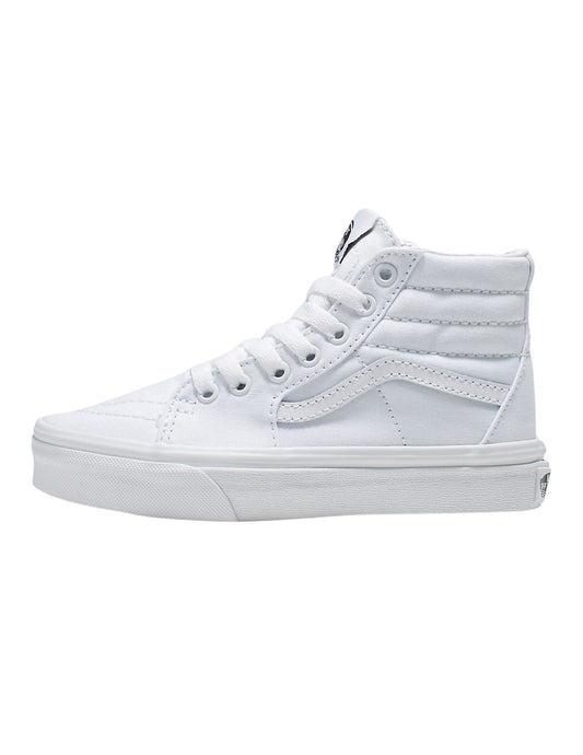 VANS YOUTH SK8-HI SHOES SP23 TRUE WHITE/TRUE WHITE SP23