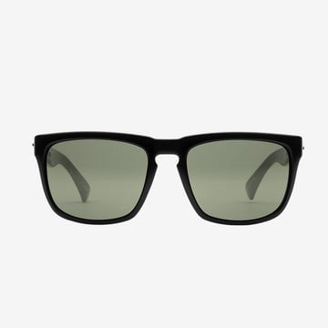 ELECTRIC KNOXVILLE XL GLOSS BLACK SUNGLASSES w/ GRY PLR LENS