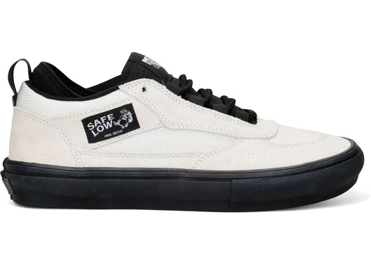 VANS MENS SKATE SAFE LOW ATIBA SHOES BONE WHITE/BLACK