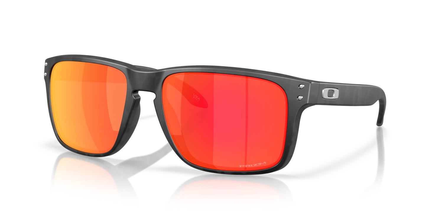 OAKLEY HOLBROOK XXL MATTE BLACK CAMO SUNGLASSES w/ PRIZM RUBY