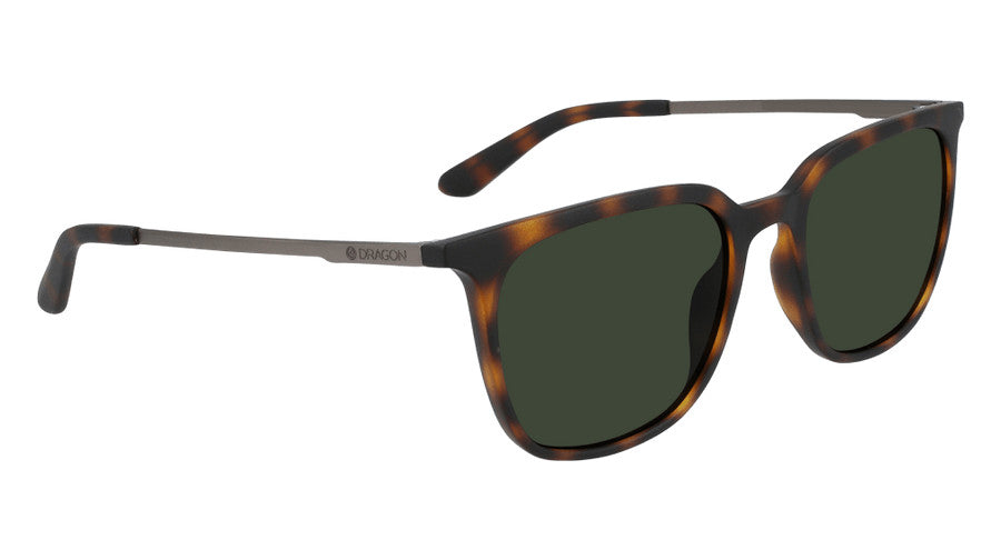 DRAGON ZIGGY MATTE TORT SUNGLASSES w/ LL G15 LENS