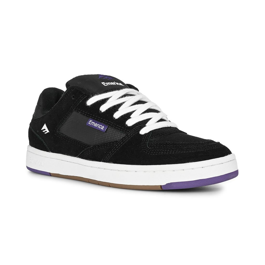 EMERICA MENS MUTE SHOE HO25 BLACK/WHITE/GUM