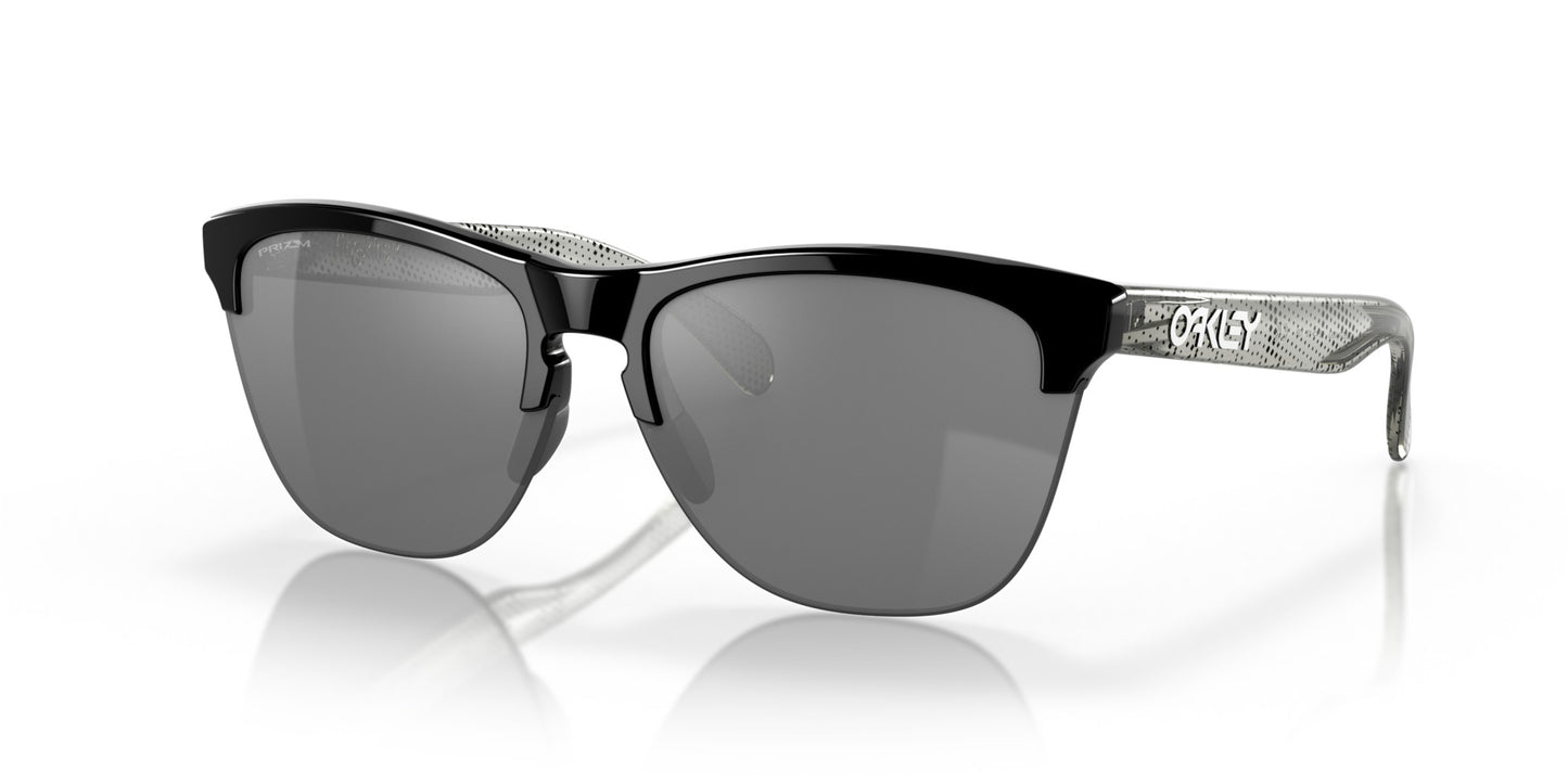 OAKLEY FROGSKINS LITE POLISHED BLK SUNGLASSES w/ PRIZM BLK LENS