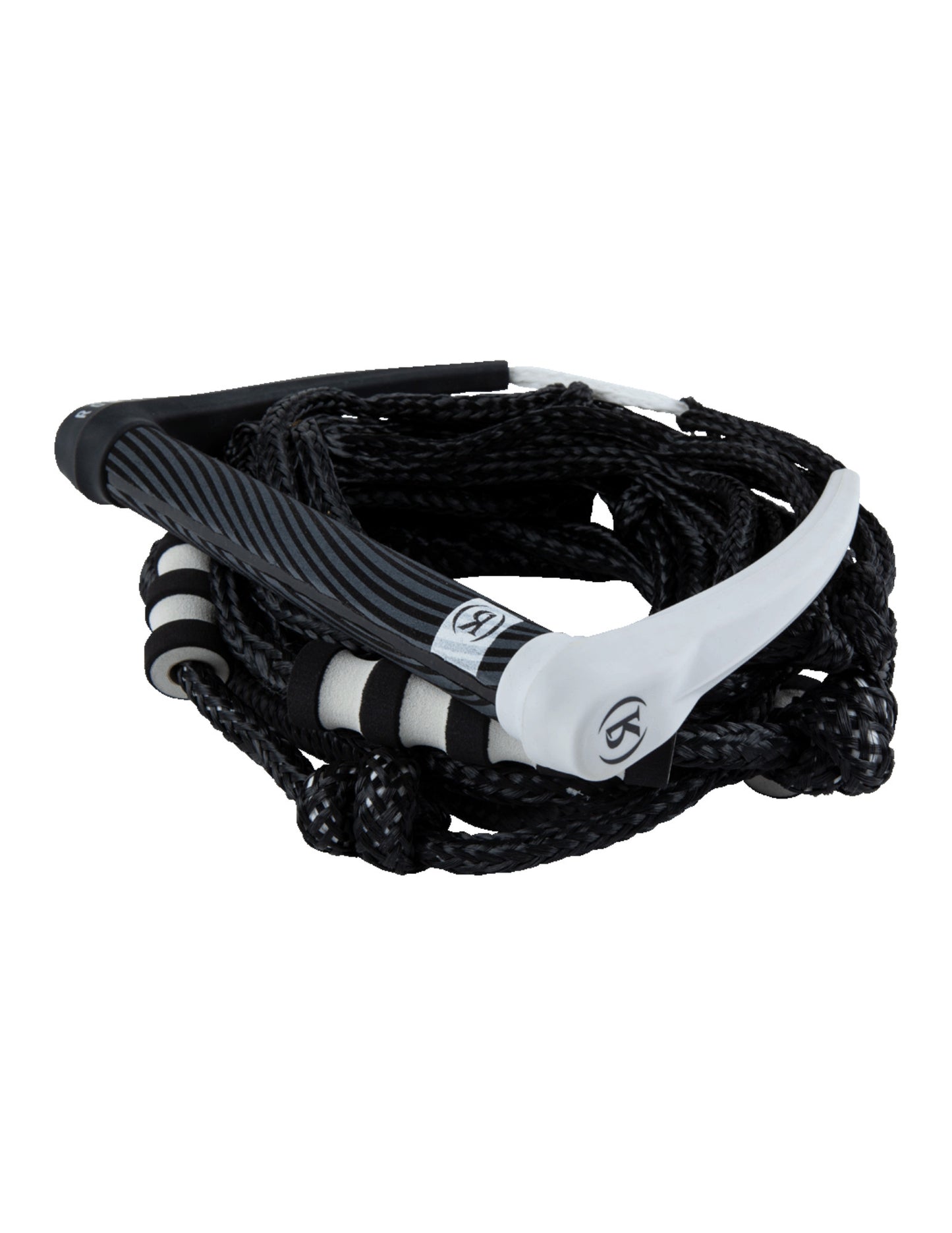 2025 RONIX BUNGEE SURF ROPE W/ 11" HANDLE w/ 25FT 4 SECT - BLACK/WHITE