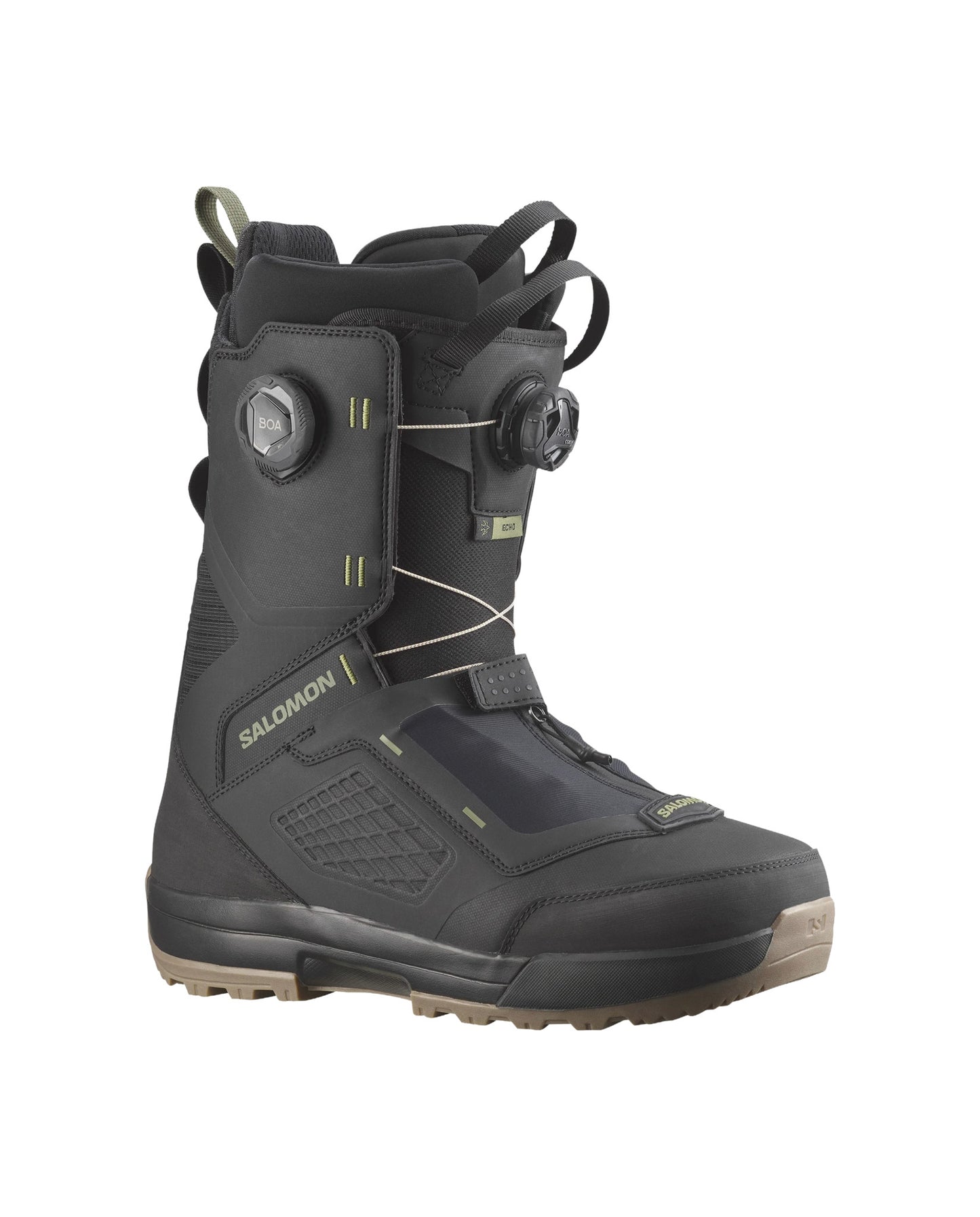 2026 SALOMON ECHO DUAL BOA BOOTS BLK/BLK/D.L.GRN
