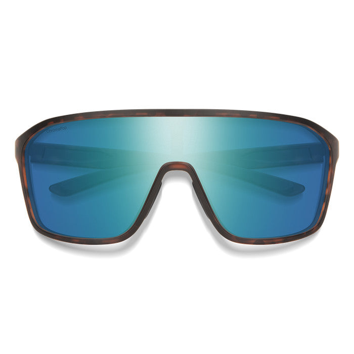 SMITH BOOMTOWN MATTE TORT SUNGLASSES W/CP PLR OPAL MIR