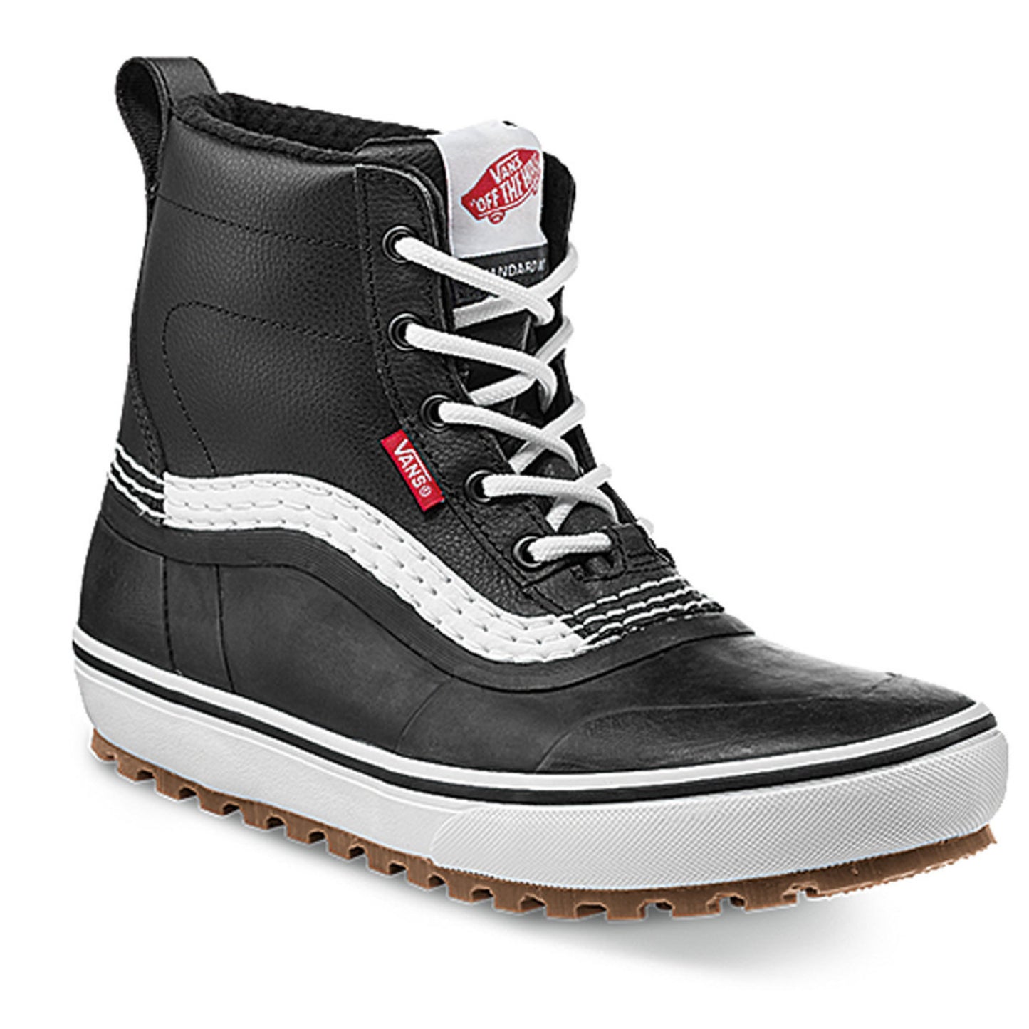 VANS MENS STANDARD MID MTE SNOW BOOT HO23 BLACK/WHITE