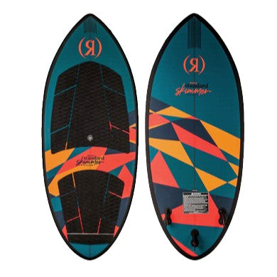 2024 RONIX STANDARD CORE SKIMMER WAKESURF BOARD - TEAL/RED/ORANGE