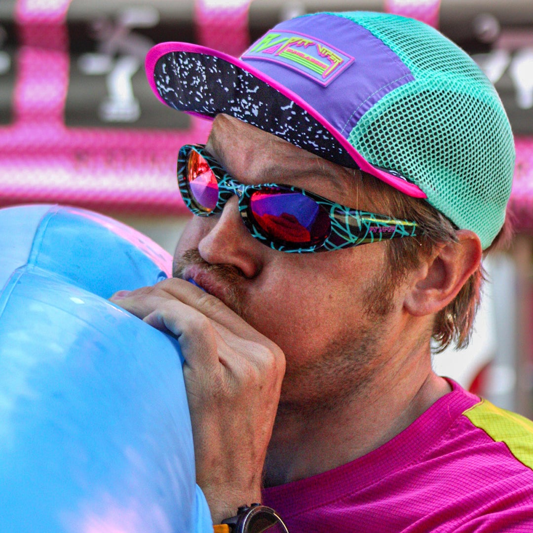 PIT VIPER SLAMMER SUNGLASSES THE VOLTAGE w/PINK PURP