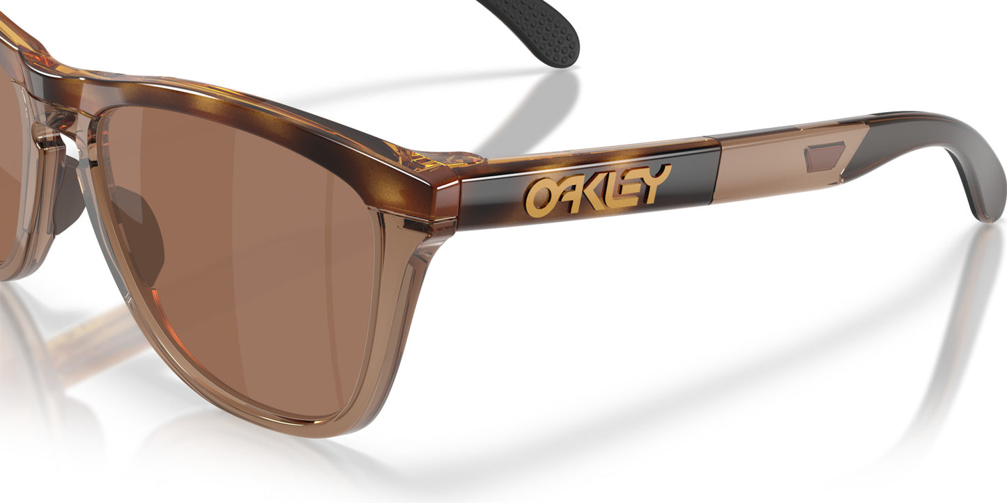 OAKLEY FROGSKINS RANGE XL BROWN TORT SUNGLASSES w/ PRIZM TNGSTN PLR