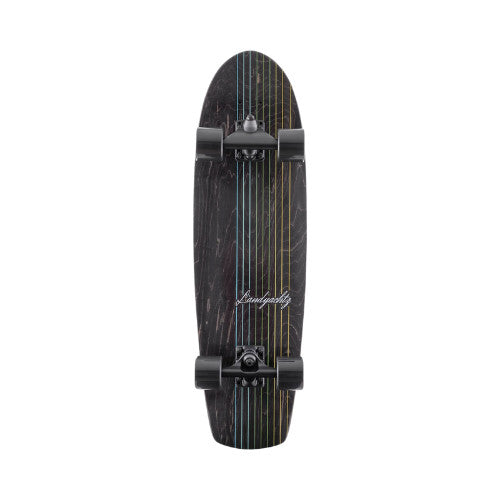 LANDYACHTZ BUTTER BLACK LINES COMPLETE LONGBOARD