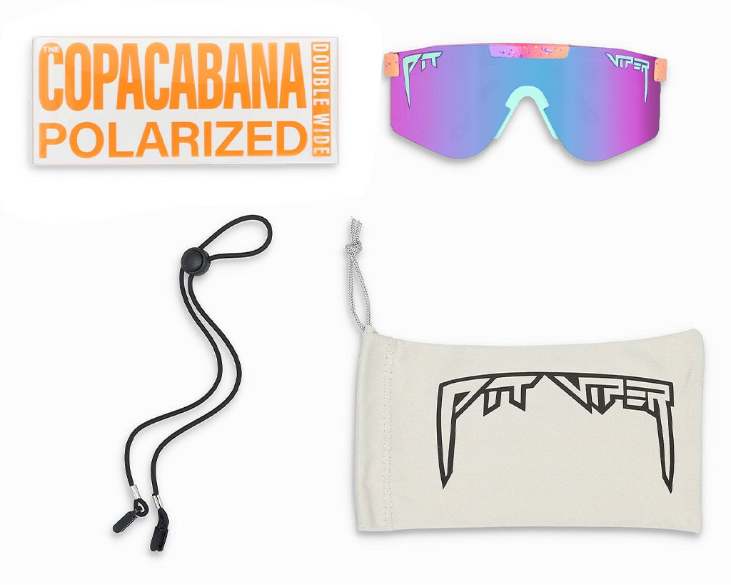 PIT VIPER THE COPACABANA ORIGINAL SINGLE WIDE SUNGLASSES POLAR
