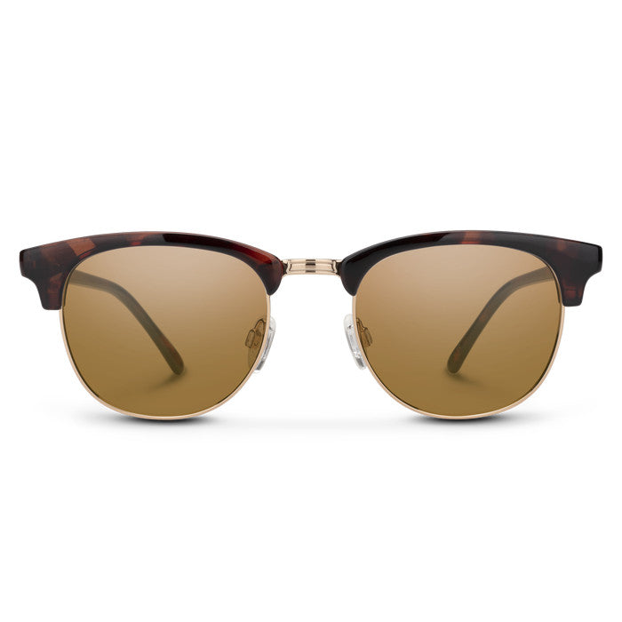 SUNCLOUD STEP OUT TORT SUNGLASSES w/ BRN PLR LENS
