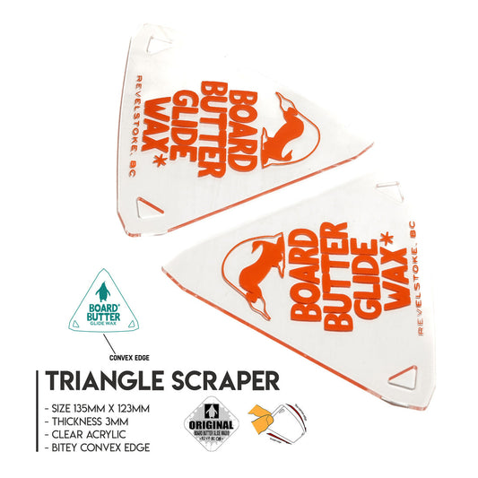 2026 BOARD BUTTER TRIANGLE WAX SCRAPER 3MM