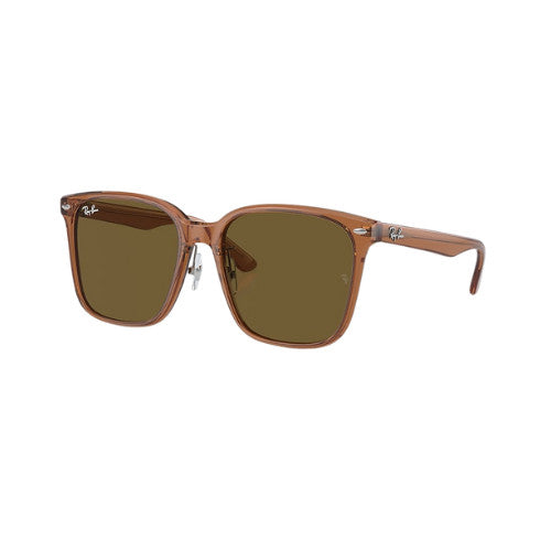 RAY-BAN RB2206D SUNGLASSES TRANSPARENT BROWN w/ DARK BROWN